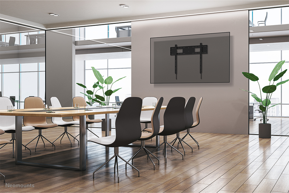 Neomounts WL30-750BL18 Heavy duty muurbeugel 43-98" - vlak - vergrendelbaar - snelle installatie - TÜV